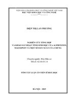 NGHIÊN CỨU TỔNG HỢP VÀ KHẢO SÁT HOẠT TÍNH SINH HỌC CỦA ALPHITONIN, MAESOPSIN VÀ MỘT SỐ DẪN XUẤT CỦA CHÚNG