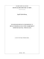 Xây dựng bản đồ nguy cơ xói mòn đất và đề xuất mô hình sản xuất nông nghiệp hợp lý cho huyện Quản Bạ, tỉnh Hà Giang