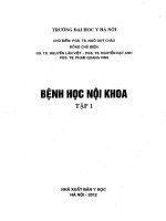 GIÁO TRÌNH BỆNH HỌC NỘI KHOA ĐẠI HỌC Y HÀ NỘI TÂP 1