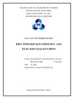 BIẾN TÍNH HỢP KIM NHÔM ĐÚC A356 BẰNG KIM LOẠI ĐẤT HIẾM (có bản vẽ)