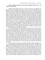 Phân tích nhân vật Tnú trong truyện ngắn Rừng xà nu của Nguyễn Trung Thành