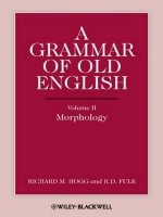 A grammar of old english  by richard m  hogg 