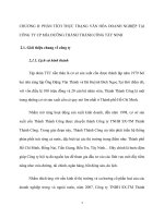 Phân tích thực trạng văn hóa doanh nghiệp tại công ty CP mía đường thành thành công tây ninh