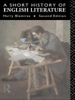 A short history of english literature  by harry blamires  
