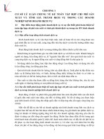 Hoàn thiện kế toán tập hợp chi phí sản xuất và tính giá thành dịch vụ tại công ty Cổ phần Tia Sáng - Khách sạn Citybay Palace Hotel