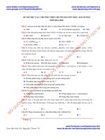 Đề thi thử THPTQG 2017 hóa học THPT chuyên nguyễn trãi  chuyên đại học sư phạm hà nội lần 2 có giải