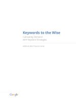 keywords to the wise guide