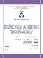 Tình hình sử dụng bao bì trong 10 năm gần đây của Việt Nam