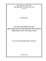 Xây dựng hệ thống bài tập phát triển kĩ năng nói cho sinh viên Sư Phạm ở học phần tiếng việt thực hành (1) - Copy
