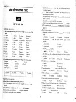 Đề thi và đáp án tiếng anh 10 các năm 