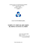 nghiên cứu thiết kế, điều khiển hệ thống tách màu tự nhiên