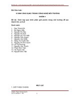 cHUYÊN ĐỀ VI SINH VẬT MÔI TRƯỜNG