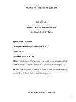 lí thuyết tài chính tiền tệ