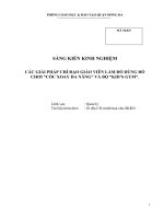 Sáng kiến kinh nghiệm các giải pháp chỉ đạo giáo viên làm đồ dùng đồ chơi  cốc xoay đa năng và bộ  kids gym