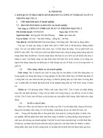 báo cáo thực tập tổng hợp tại CÔNG TY TNHH sản XUẤT và THƯƠNG mại tân á  