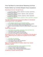 Free test bank for international marketing 2nd asia 