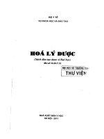 GIÁO TRÌNH HOÁ LÝ DƯỢC