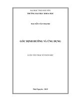 Luận văn Góc định hướng và ứng dụng