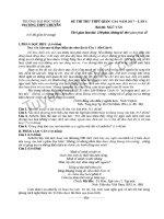 Đề thi thử THPT Quốc gia 2017 môn Văn  Chuyên ĐH Vinh lần 1  