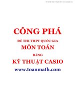 Công phá đề thi thử quốc gia môn toán bằng máy tính casio lâm hữu minh 