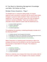 91 test bank for marketing management knowledge and skills 10th edition by peter 