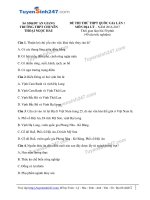 Đề thi thử môn địa lý năm 2017 trường chuyên Thoại Ngọc Hầu (có lời giải)  