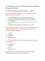 78 test bank for consumer behavior building marketing strategy 12th edition 