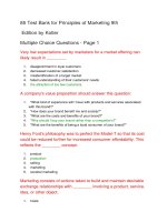 85 test bank for principles of marketing 9th