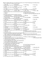 Ngan hang cau hoi trac nghiem mon lich su