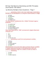 83 free test bank for advertising and IMC principles and practice 10th edition
