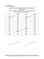 Hướng dẫn giải đề thi minh hoạ THPT QG 2017 môn địa lý
