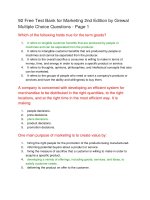 92 free test bank for marketing 2nd edition by grewal multiple choice questions