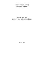 Bài tập: KINH TẾ HỌC BIẾN ĐỔI KHÍ HẬU (Nhóm 9)