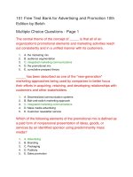 101 test bank for advertising and promotion 10th edition by belch par 1