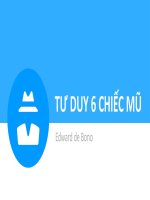 Tư duy 6 chiếc mũ  Powerpoint