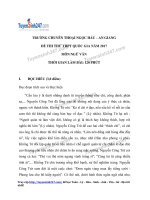 Đề thi thử môn ngữ văn năm 2017 trường chuyên Thoại Ngọc Hầu lần 1 (có lời giải)  