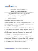 Đề thi thử môn ngữ văn năm 2017 trường chuyên Nguyễn Trãi (có lời giải)  