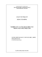 Luận văn thạc sỹ Nghiên cứu và ứng dụng biến tần trong máy phát điện gió