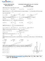Đề thi thử môn toán năm 2017 trường THPT Chuyên Thoại Ngọc Hầu (có lời giải)