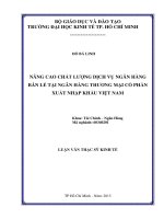 Nâng cao chất lượng dịch vụ ngân hàng bán lẻ tại ngân hàng thương mại cổ phần xuất nhập khẩu việt nam 