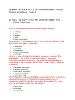 115 free test bank for consumer behavior 4th edition 