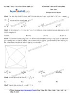 Đề thi thử môn toán năm 2017 trường THPT Chuyên Lương Văn Tuỵ, Ninh Bình (có lời giải)