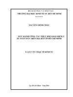 Đẩy mạnh công tác thực hiện bảo hiểm y tế toàn dân trên địa bàn TPHCM 