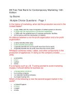 69 free test bank for contemporary marketing 14th edition 
