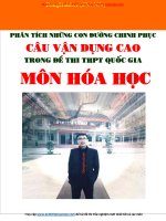 Chinh phục các câu hỏi vận dụng cao môn hóa 2017