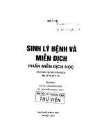 sách Sinh lý bệnh và miễn dịch (Phần miễn dịch học)