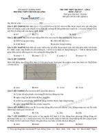 Đề thi thử môn vật lý năm 2017 trường chuyên Hạ Long (có lời giải)