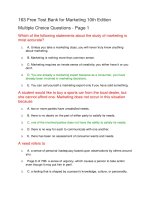 163 test bank for marketing 10th edition