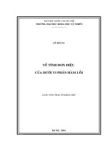 Về tính đơn điệu của dưới vi phân hàm lồi