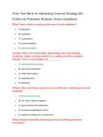Free test bank for marketing channel strategy 8th